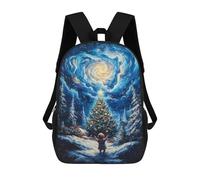 sinyumoney Sacs À Dos Pour Enfants Child Gazing at Christmas Tree Sac À Dos Scolaire, Cartable Pour Enfants, Sac De Voyage, Sac À Livres, Sac À Dos Imprimé En 3D Pour Garçons Et Filles 17inch