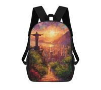 sinyumoney Sacs À Dos Pour Enfants Christ The Redeemer Sunset-1 Sac D'école Imprimé En 3D, Sac Tendance, Sac De Voyage Pour L'école Ou Les Voyages 17inch