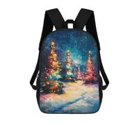 sinyumoney Sacs À Dos Pour Enfants Christmas Tree Lights Sac À Dos Scolaire, Cartable Pour Enfants, Sac De Voyage, Sac À Livres, Sac À Dos Imprimé En 3D Pour Garçons Et Filles 17inch