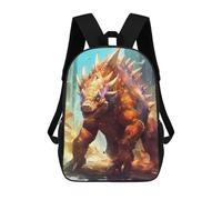 sinyumoney Sacs À Dos Pour Enfants City-Destroying Monster Sac À Dos Scolaire, Cartable Pour Enfants, Sac De Voyage, Sac À Livres, Sac À Dos Imprimé En 3D Pour Garçons Et Filles 17inch