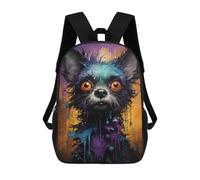 sinyumoney Sacs À Dos Pour Enfants Colorful Abstract Dog Artwork Sac D'école Imprimé En 3D, Sac Tendance, Sac De Voyage Pour L'école Ou Les Voyages 17inch