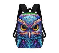 sinyumoney Sacs À Dos Pour Enfants Colorful Abstract Owl Art-9 Sac À Dos Scolaire, Cartable Pour Enfants, Sac De Voyage, Sac À Livres, Sac À Dos Imprimé En 3D Pour Garçons Et Filles 17inch