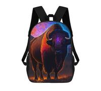 sinyumoney Sacs À Dos Pour Enfants Colorful Bison Sac D'école Sac À Dos Garçon Sac De Voyage Sac D'écolier Sac À Livres Et Fournitures Scolaires Sacs D'école 17inch