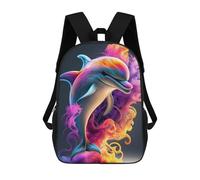 sinyumoney Sacs À Dos Pour Enfants Colorful Dolphin Artwork Sac À Dos Scolaire, Cartable Pour Enfants, Sac De Voyage, Sac À Livres, Sac À Dos Imprimé En 3D Pour Garçons Et Filles 17inch