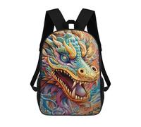 sinyumoney Sacs À Dos Pour Enfants Colorful Dragon Illustration-14 Sac À Dos Scolaire, Cartable Pour Enfants, Sac De Voyage, Sac À Livres, Sac À Dos Imprimé En 3D Pour Garçons Et Filles 17inch