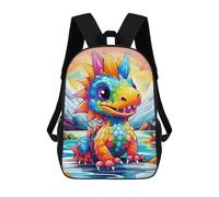 sinyumoney Sacs À Dos Pour Enfants Colorful Dragon in Water Sac D'école Imprimé En 3D, Sac Tendance, Sac De Voyage Pour L'école Ou Les Voyages 17inch