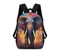 sinyumoney Sacs À Dos Pour Enfants Colorful Elephant Artwork-20 Sac À Dos Scolaire, Cartable Pour Enfants, Sac De Voyage, Sac À Livres, Sac À Dos Imprimé En 3D Pour Garçons Et Filles 17inch