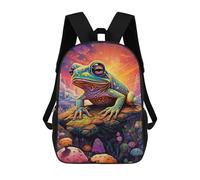 sinyumoney Sacs À Dos Pour Enfants Colorful Fantasy Frog-3 Sac À Dos Scolaire, Cartable Pour Enfants, Sac De Voyage, Sac À Livres, Sac À Dos Imprimé En 3D Pour Garçons Et Filles 17inch