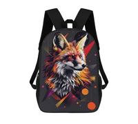 sinyumoney Sacs À Dos Pour Enfants Colorful Fox Illustration Art Print Sac D'école Imprimé En 3D, Sac Tendance, Sac De Voyage Pour L'école Ou Les Voyages 17inch