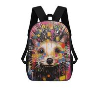 sinyumoney Sacs À Dos Pour Enfants Colorful Hedgehog Art Print Sac D'école Imprimé En 3D, Sac Tendance, Sac De Voyage Pour L'école Ou Les Voyages 17inch