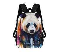 sinyumoney Sacs À Dos Pour Enfants Colorful Panda Art Print Sac D'école Imprimé En 3D, Sac Tendance, Sac De Voyage Pour L'école Ou Les Voyages 17inch