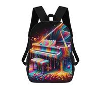 sinyumoney Sacs À Dos Pour Enfants Colorful Piano Sac D'école Imprimé En 3D Pour Enfants, Sac À Dos De Voyage Tendance Pour Écoliers 17inch