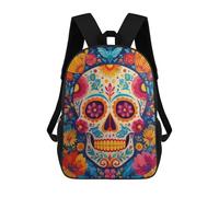 sinyumoney Sacs À Dos Pour Enfants Colorful Sugar Skull Art Print-4 Sac À Dos Scolaire, Cartable Pour Enfants, Sac De Voyage, Sac À Livres, Sac À Dos Imprimé En 3D Pour Garçons Et Filles 17inch