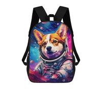 sinyumoney Sacs À Dos Pour Enfants Corgi Astronaut in Space -12 Sac À Dos Scolaire, Cartable Pour Enfants, Sac De Voyage, Sac À Livres, Sac À Dos Imprimé En 3D Pour Garçons Et Filles 17inch