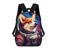 sinyumoney Sacs À Dos Pour Enfants Corgi Astronaut Space Suit-2 Sac À Dos Scolaire, Cartable Pour Enfants, Sac De Voyage, Sac À Livres, Sac À Dos Imprimé En 3D Pour Garçons Et Filles 17inch