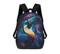 sinyumoney Sacs À Dos Pour Enfants Cosmic Toucan Art Print-4 Sac D'école Imprimé En 3D, Sac Tendance, Sac De Voyage Pour L'école Ou Les Voyages 17inch