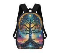 sinyumoney Sacs À Dos Pour Enfants Cosmic Tree Of Life Sac D'école Imprimé En 3D Pour Enfants, Sac À Dos De Voyage Tendance Pour Écoliers 17inch