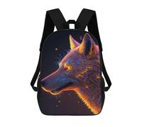 sinyumoney Sacs À Dos Pour Enfants Cosmic Wolf Sac D'école Imprimé En 3D, Sac Tendance, Sac De Voyage Pour L'école Ou Les Voyages 17inch