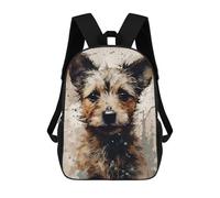 sinyumoney Sacs À Dos Pour Enfants Cute Little Dog Sac D'école Imprimé En 3D Pour Enfants, Sac À Dos De Voyage Tendance Pour Écoliers 17inch