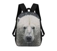 sinyumoney Sacs À Dos Pour Enfants Cute Wet Polar Bear Sac D'école Imprimé En 3D Pour Enfants, Sac À Dos De Voyage Tendance Pour Écoliers 17inch