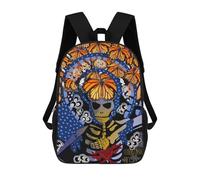 sinyumoney Sacs À Dos Pour Enfants Day of The Dead Artwork Sac D'école Imprimé En 3D, Sac Tendance, Sac De Voyage Pour L'école Ou Les Voyages 17inch