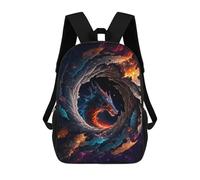 sinyumoney Sacs À Dos Pour Enfants Dragon in Cosmic Swirl Sac D'école Imprimé En 3D, Sac Tendance, Sac De Voyage Pour L'école Ou Les Voyages 17inch