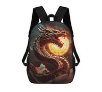 sinyumoney Sacs À Dos Pour Enfants Dragon Moon Rising -2 Sac À Dos Scolaire, Cartable Pour Enfants, Sac De Voyage, Sac À Livres, Sac À Dos Imprimé En 3D Pour Garçons Et Filles 17inch