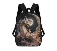 sinyumoney Sacs À Dos Pour Enfants Dragon Moonlit Majesty -4 Sac D'école Imprimé En 3D, Sac Tendance, Sac De Voyage Pour L'école Ou Les Voyages 17inch