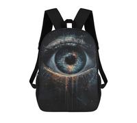 sinyumoney Sacs À Dos Pour Enfants Eerie Eye Painting Artwork-2 Sac À Dos Scolaire, Cartable Pour Enfants, Sac De Voyage, Sac À Livres, Sac À Dos Imprimé En 3D Pour Garçons Et Filles 17inch
