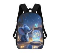 sinyumoney Sacs À Dos Pour Enfants Elephant And Star Jar Sac D'école Imprimé En 3D Pour Enfants, Sac À Dos De Voyage Tendance Pour Écoliers 17inch