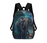 sinyumoney Sacs À Dos Pour Enfants Elephant in Enchanted Forest Sac D'école Imprimé En 3D, Sac Tendance, Sac De Voyage Pour L'école Ou Les Voyages 17inch