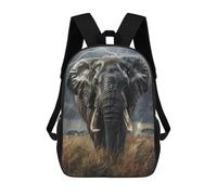 sinyumoney Sacs À Dos Pour Enfants Elephant in Storm Sac D'école Imprimé En 3D Pour Enfants, Sac À Dos De Voyage Tendance Pour Écoliers 17inch