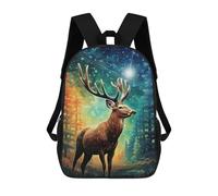sinyumoney Sacs À Dos Pour Enfants Enchanted Forest Deer -23 Sac À Dos Scolaire, Cartable Pour Enfants, Sac De Voyage, Sac À Livres, Sac À Dos Imprimé En 3D Pour Garçons Et Filles 17inch