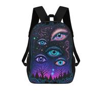 sinyumoney Sacs À Dos Pour Enfants Enchanted Forest Eyes Sac À Dos Scolaire, Cartable Pour Enfants, Sac De Voyage, Sac À Livres, Sac À Dos Imprimé En 3D Pour Garçons Et Filles 17inch