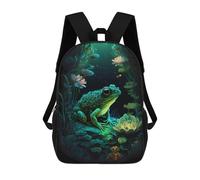 sinyumoney Sacs À Dos Pour Enfants Enchanted Forest Frog Sac À Dos Scolaire, Cartable Pour Enfants, Sac De Voyage, Sac À Livres, Sac À Dos Imprimé En 3D Pour Garçons Et Filles 17inch