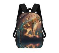 sinyumoney Sacs À Dos Pour Enfants Enchanted Leopard in Autumn Sac D'école Imprimé En 3D, Sac Tendance, Sac De Voyage Pour L'école Ou Les Voyages 17inch