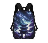 sinyumoney Sacs À Dos Pour Enfants Enchanted Night Pagoda Scene Sac D'école Imprimé En 3D, Sac Tendance, Sac De Voyage Pour L'école Ou Les Voyages 17inch
