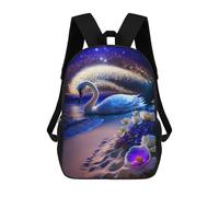 sinyumoney Sacs À Dos Pour Enfants Enchanted Swan Beach Scene Sac D'école Imprimé En 3D, Sac Tendance, Sac De Voyage Pour L'école Ou Les Voyages 17inch