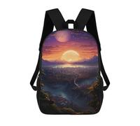 sinyumoney Sacs À Dos Pour Enfants Fantasy Alien Planet Landscape -4 Sac D'école Imprimé En 3D, Sac Tendance, Sac De Voyage Pour L'école Ou Les Voyages 17inch