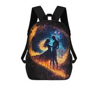 sinyumoney Sacs À Dos Pour Enfants Fire And Ice Cosmic Dance Sac D'école Imprimé En 3D, Sac Tendance, Sac De Voyage Pour L'école Ou Les Voyages 17inch