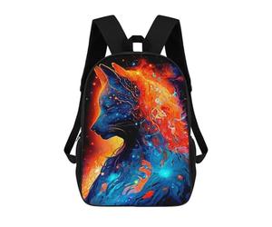 sinyumoney Sacs À Dos Pour Enfants Flame And Shadow Wolf Art Sac D'école Imprimé En 3D, Sac Tendance, Sac De Voyage Pour L'école Ou Les Voyages 17inch