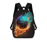 sinyumoney Sacs À Dos Pour Enfants Flaming Basketball Artwork -1 Sac D'école Imprimé En 3D, Sac Tendance, Sac De Voyage Pour L'école Ou Les Voyages 17inch