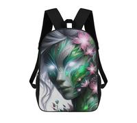 sinyumoney Sacs À Dos Pour Enfants Floral Face Art Sac D'école Imprimé En 3D, Sac Tendance, Sac De Voyage Pour L'école Ou Les Voyages 17inch