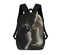 sinyumoney Sacs À Dos Pour Enfants Fox And Cat Friendship -1 Sac D'école Imprimé En 3D, Sac Tendance, Sac De Voyage Pour L'école Ou Les Voyages 17inch