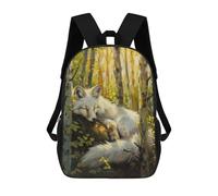 sinyumoney Sacs À Dos Pour Enfants Fox Fairy Tale Magic Sac D'école Sac À Dos Garçon Sac De Voyage Sac D'écolier Sac À Livres Et Fournitures Scolaires Sacs D'école 17inch