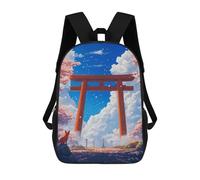 sinyumoney Sacs À Dos Pour Enfants Fox Under Torii Gate Sac D'école Imprimé En 3D, Sac Tendance, Sac De Voyage Pour L'école Ou Les Voyages 17inch
