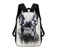 sinyumoney Sacs À Dos Pour Enfants French Bulldog Watercolor Sac D'école Imprimé En 3D Pour Enfants, Sac À Dos De Voyage Tendance Pour Écoliers 17inch