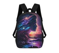 sinyumoney Sacs À Dos Pour Enfants Galactic Ocean Sunset Sac À Dos Scolaire, Cartable Pour Enfants, Sac De Voyage, Sac À Livres, Sac À Dos Imprimé En 3D Pour Garçons Et Filles 17inch