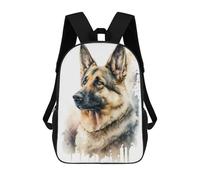 sinyumoney Sacs À Dos Pour Enfants German Shepherd Dog Sac À Dos Scolaire, Cartable Pour Enfants, Sac De Voyage, Sac À Livres, Sac À Dos Imprimé En 3D Pour Garçons Et Filles 17inch