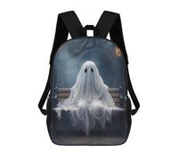 sinyumoney Sacs À Dos Pour Enfants Ghostly Bench Night Scene Sac À Dos Scolaire, Cartable Pour Enfants, Sac De Voyage, Sac À Livres, Sac À Dos Imprimé En 3D Pour Garçons Et Filles 17inch